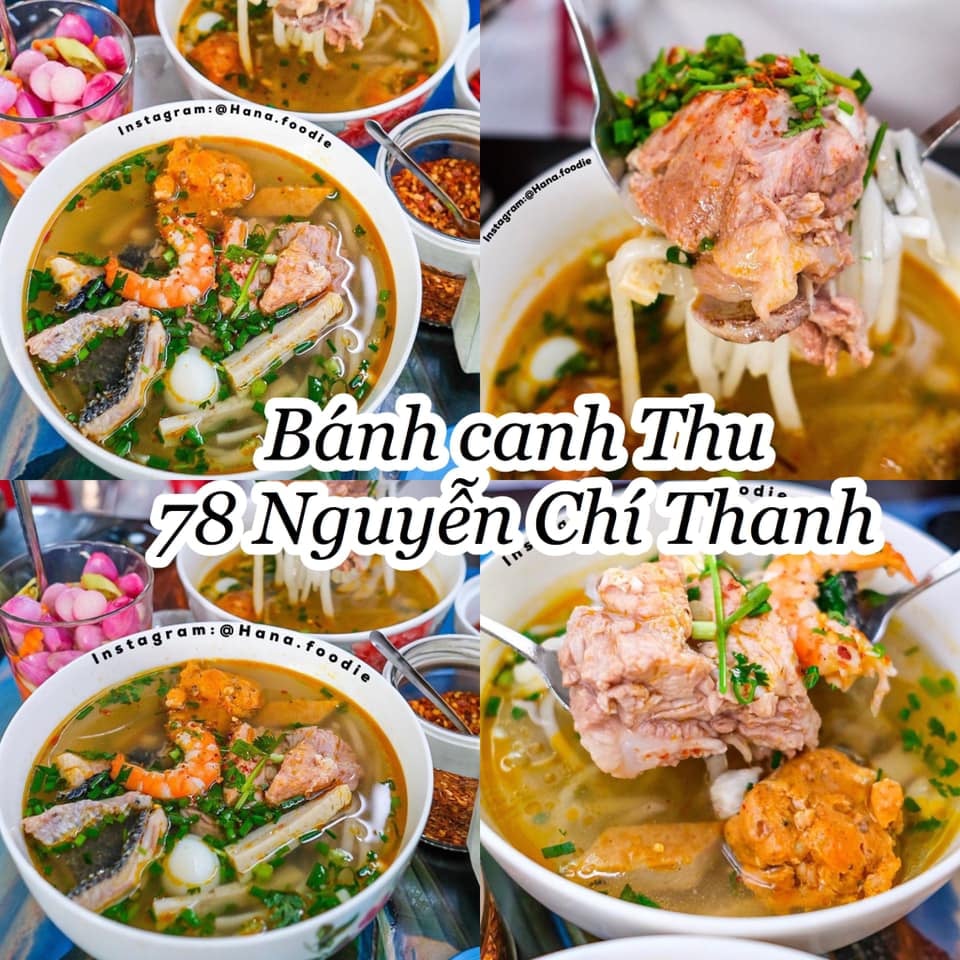 Đa dạng Bánh canh Đà Nẵng tại Bà Thu